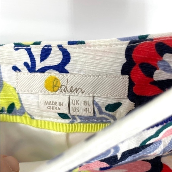 Boden White Floral Pencil Skirt - Picture 3 of 12